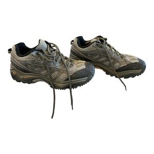 Merrell Black and Gray Athletic Shoes with Rugged Design hiking shoes
